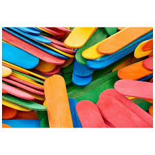 200 Jumbo Colored Lollipop Sticks