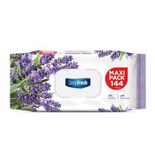 Deep Fresh Lavender Wipes 144pcs Fliptop Pack