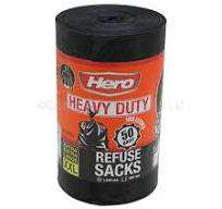 HERO Heavy Duty 100L Refuse Sacks