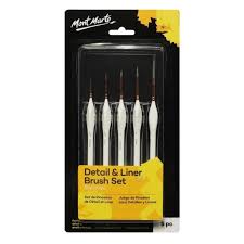 MM Detail & Liner Artist Brush Set - 5-Piece