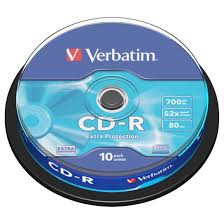 Verbatim Blank CD-R Datalife 80 Min 10 Pack