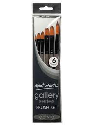 MM Gallery Series 6-Piece Acrylic Brush Set