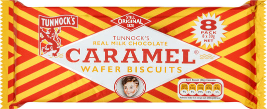 Tunnock’s Caramel Wafers Biscuits 8-Pack