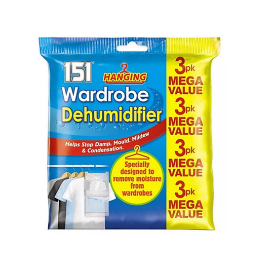 Pack of 3 Hanging Dehumidifier 180gr