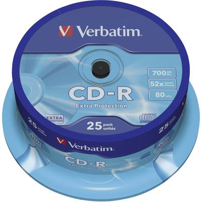 Verbatim Blank CD-R Spindle 80 Min 25 Pack