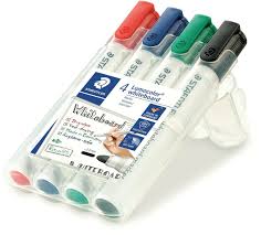 Staedtler 4-Pack Assorted Whiteboard Markers