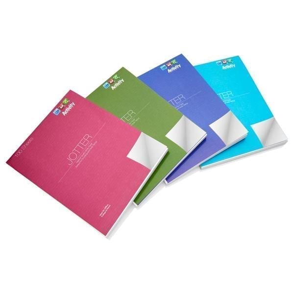 A5 Bumper Jotter 100 Sheets 4 Assorted