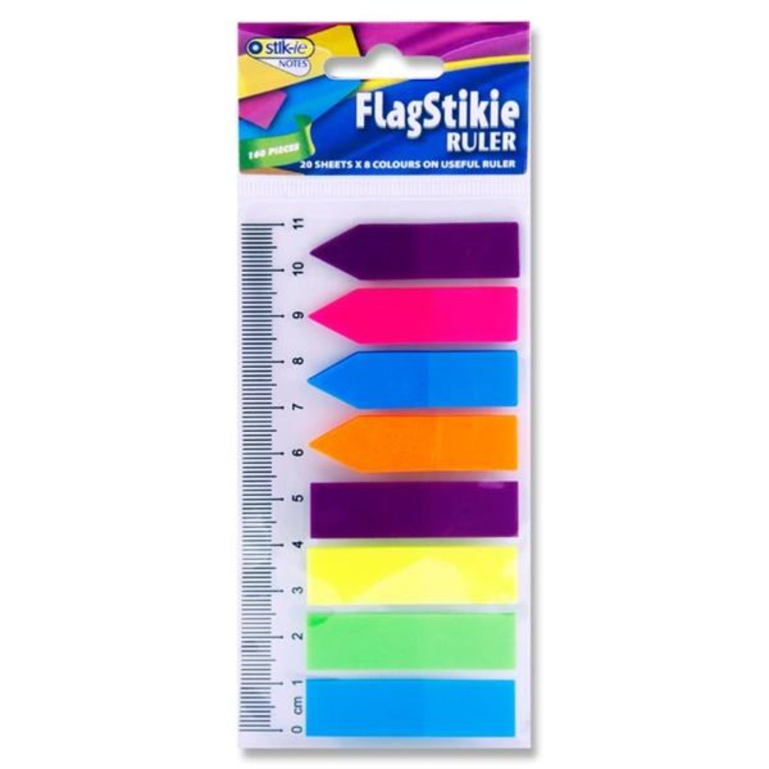 Flag Stikie Sticky Notes with Ruler