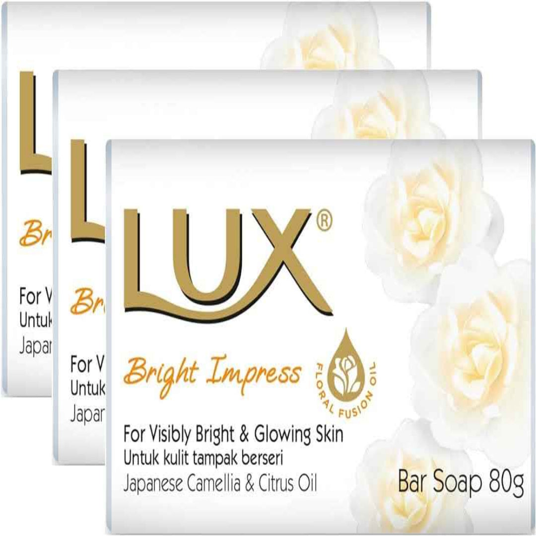 Lux Bright Soap 80g 3 pack