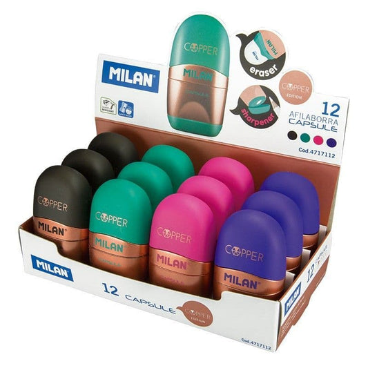 Milan Capsule Copper Eraser with Sharpener