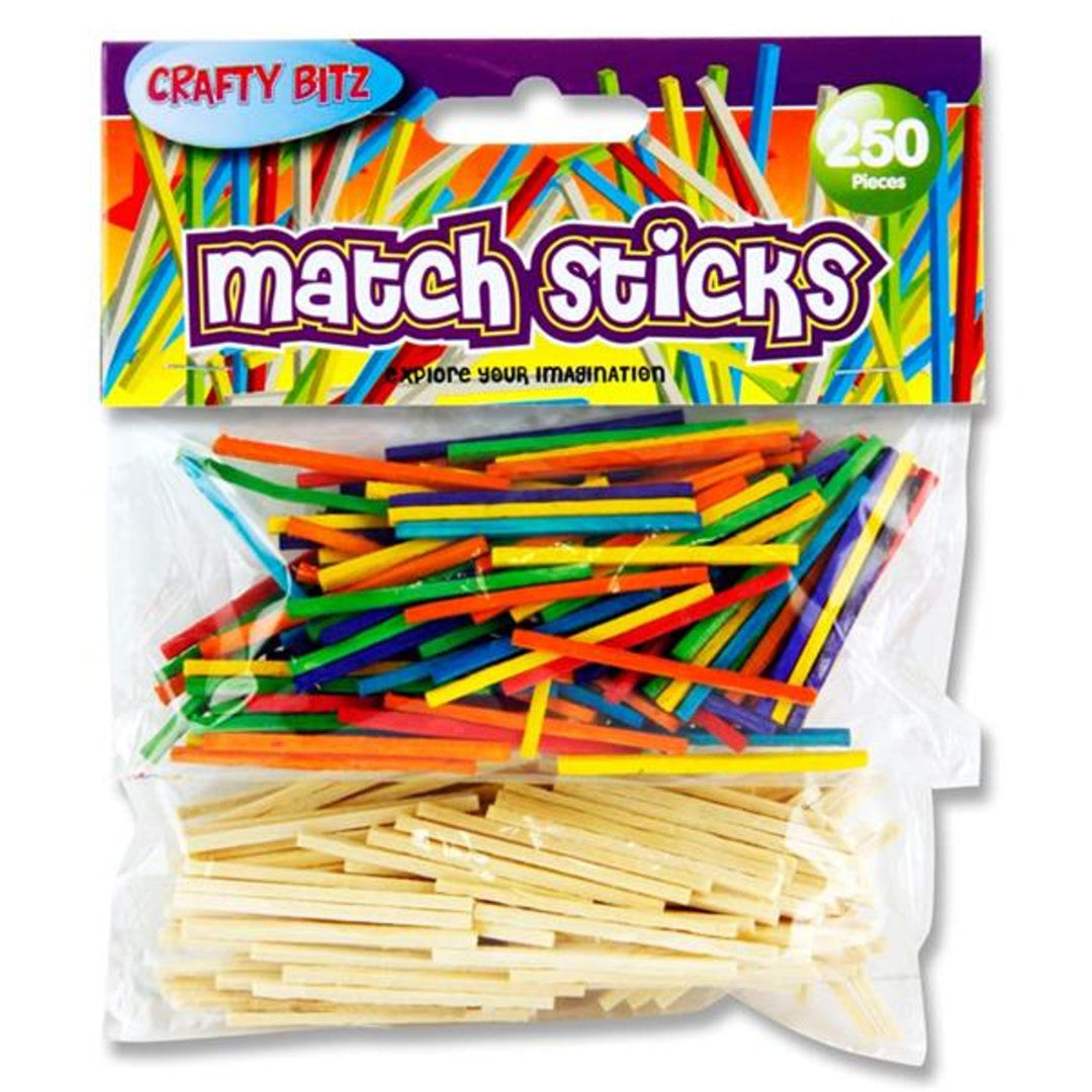 Crafty Bitz Match Stick Bags - 250 Assorted Pieces