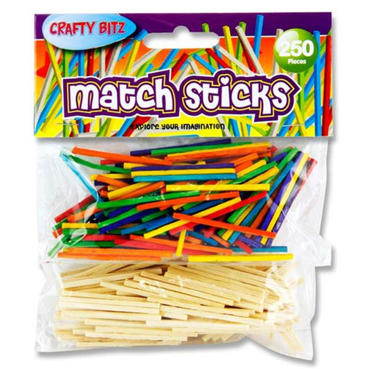 Crafty Bitz Match Stick Bags - 250 Assorted Pieces