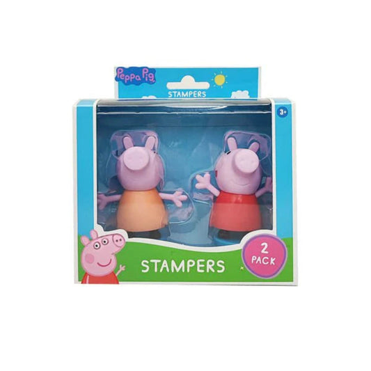 Peppa Pig 8cm Figures & Stampers 2-Pack