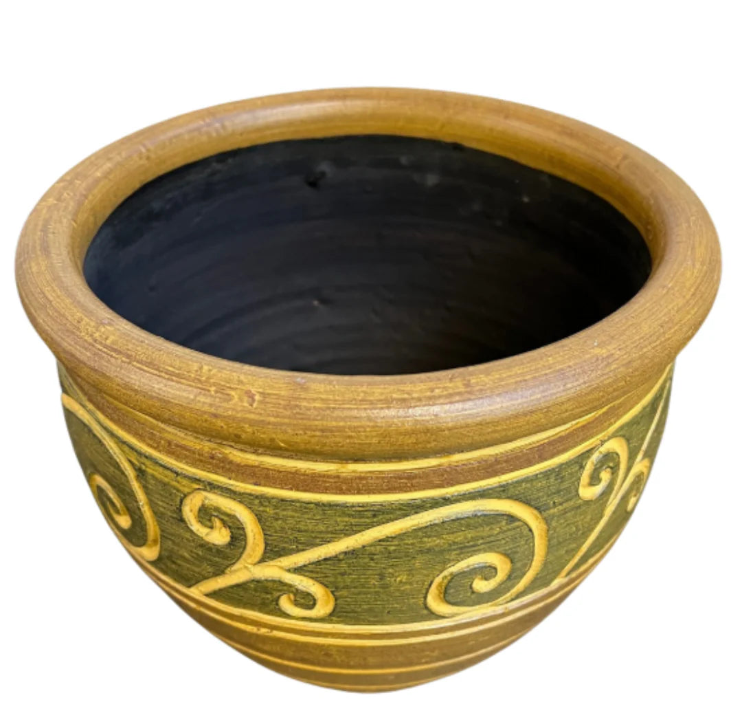 Pot Planters- Brown & Yellow