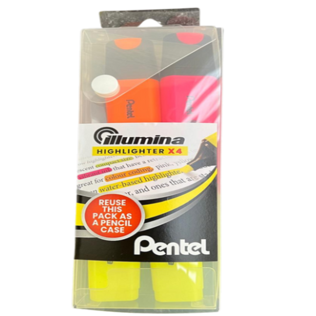 Pentel Illumina Highlighters 4 Pack