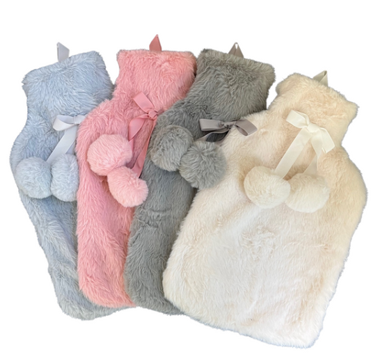 Rabbit Fur Hot Water Bottle 2L