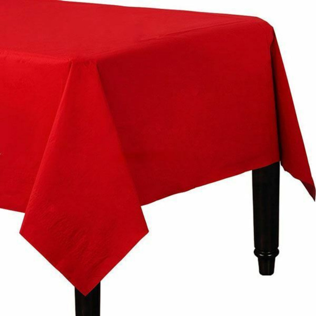 Red Twin Pack Paper Tablecloths