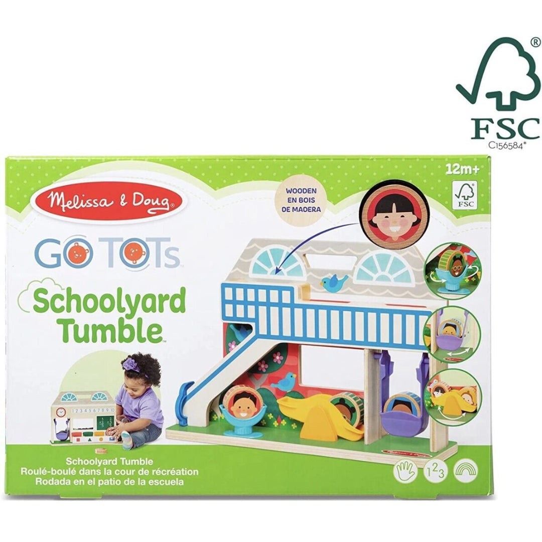 Wooden Schoolyard Tumble Playset