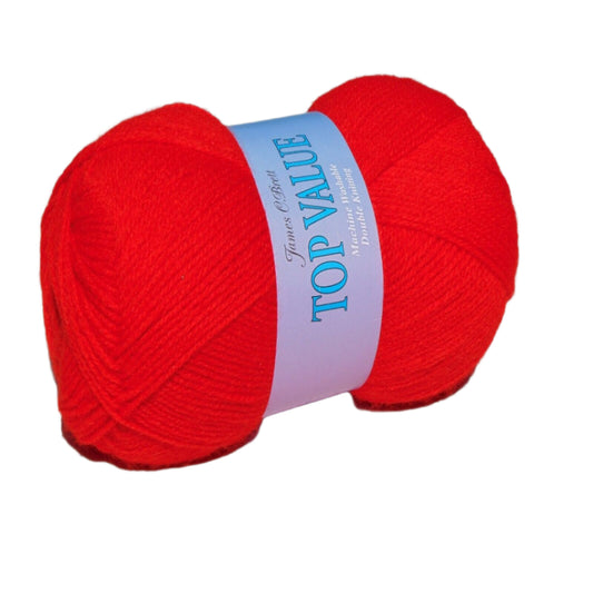 Top Value DK 100g 8426 Red Yarn