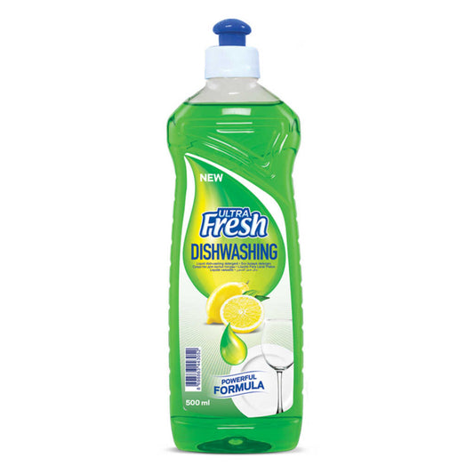 Ultra Fresh Powerful Grease Cutting Washing Up Liquid Detergent 500ml