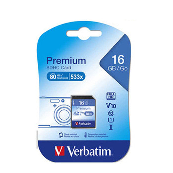 Verbatim 16GB Micro SDHC Card Class 10 –