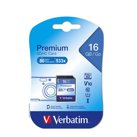 Verbatim 16GB Micro SDHC Card Class 10 –