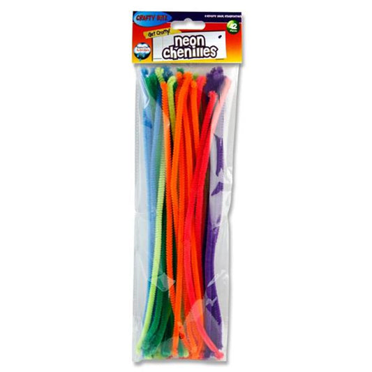 Crafty Bitz Neon Chenille Pipe Cleaners